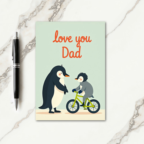 Loving Fathers Day Bikes Card