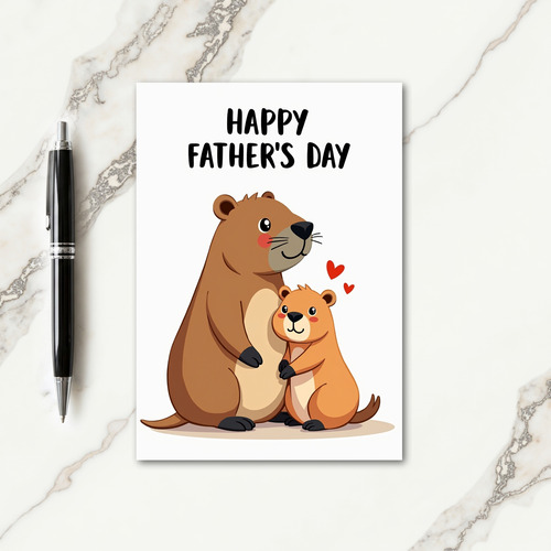 Loving Fathers Day Burrow Card
