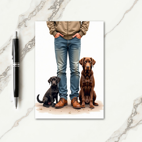 Loving Fathers Day Canine Card