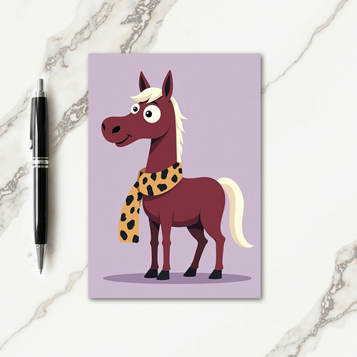 Loving Fathers Day Equine Vector Card
