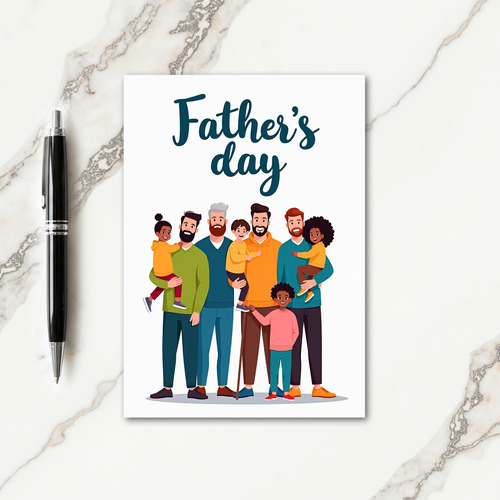 Loving Fathers Day Family Card