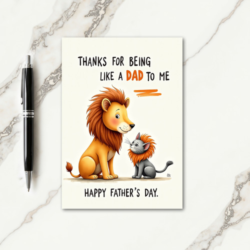 Loving Fathers Day Felines Card