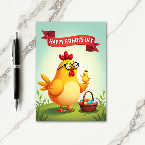 Loving Fathers Day Fowl Card