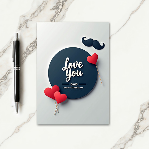 Loving Fathers Day Graphic Card