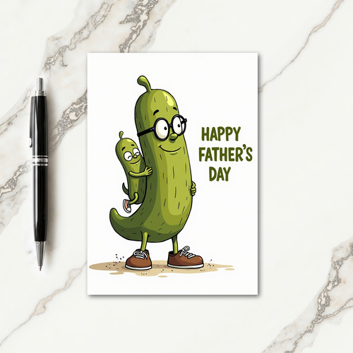 Loving Fathers Day Green Shapes Card