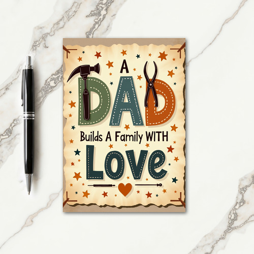 Loving Fathers Day Hammer Card
