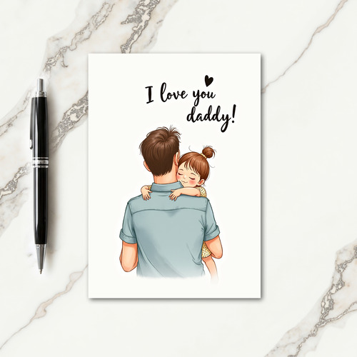 Loving Fathers Day Hugs Card