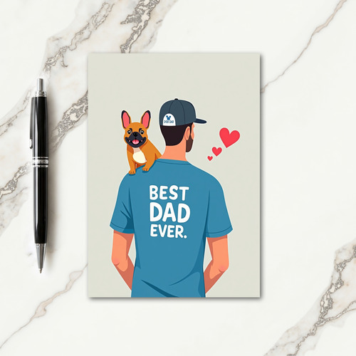 Loving Fathers Day Pet Art Card