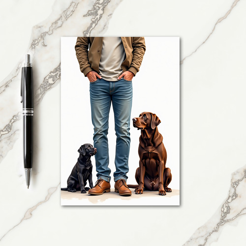 Loving Fathers Day Pet Card