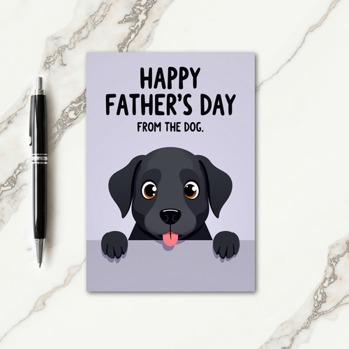 Loving Fathers Day Pet Face Card