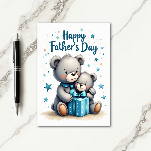 Loving Fathers Day Plush Card