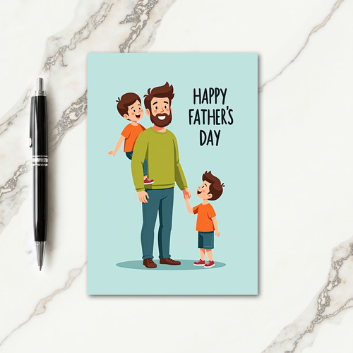 Loving Fathers Day Portrait Card
