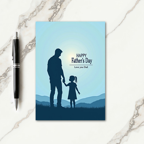 Loving Fathers Day Scene Card