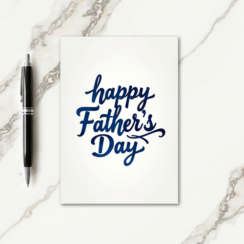 Loving Fathers Day Script Card