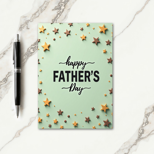 Loving Fathers Day Star Card
