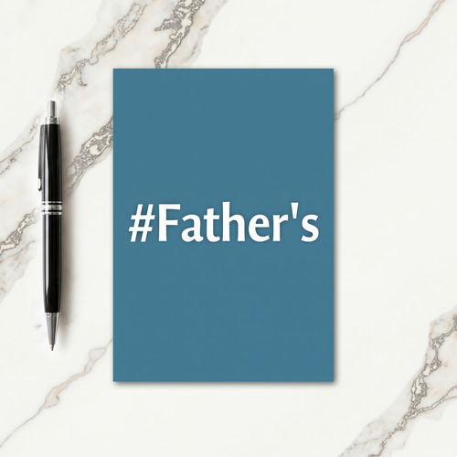 Loving Fathers Day Teal Card