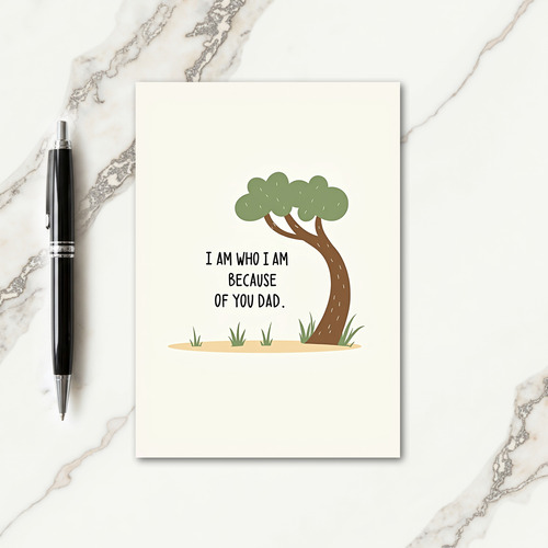Loving Fathers Day Tree Card