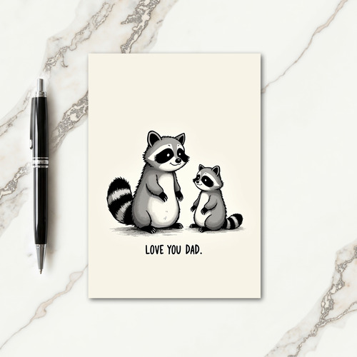 Loving Fathers Day Woodland Card