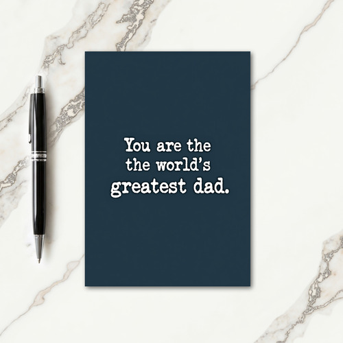 Loving Fathers Day Word Card