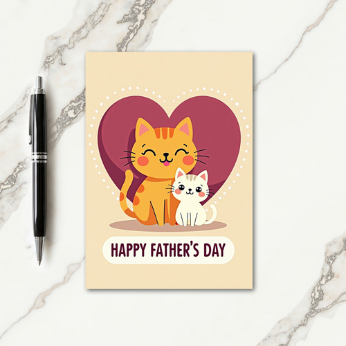 Loving Feline Fathers Day Card
