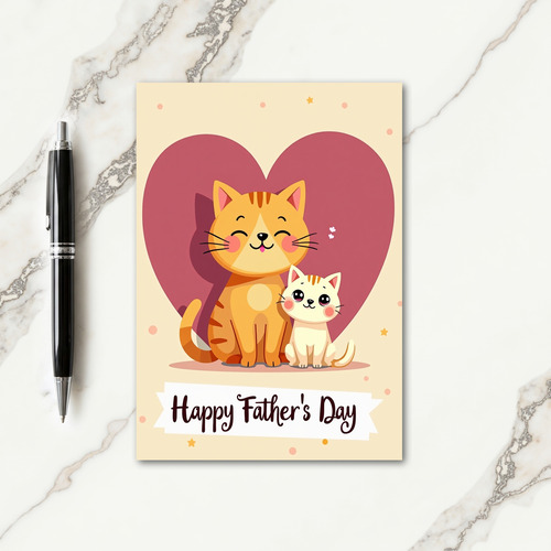 Loving Felines Fathers Day Card