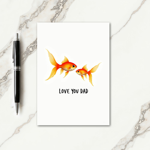 Loving Fish Fathers Day Card
