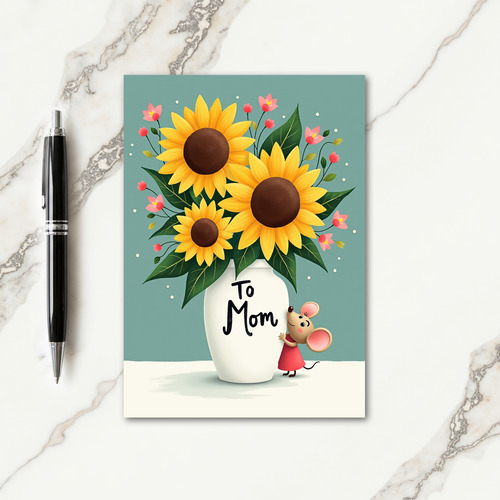 Loving Floral Mom Card
