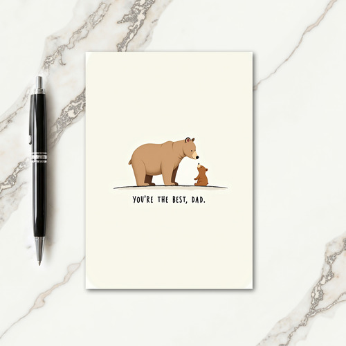 Loving Gaze Fathers Day Art Card