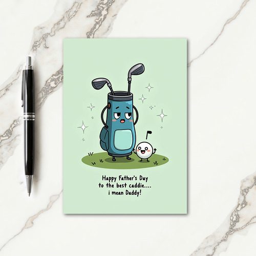 Loving Golf Daddy Card