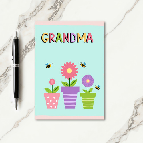 Loving Grandma Insects Card