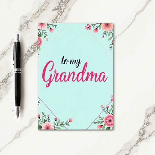 Loving Grandma Painted Card