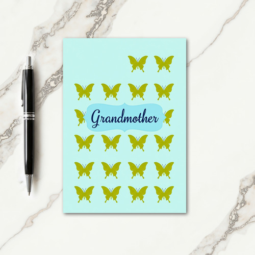 Loving Grandmother Butterfly Card