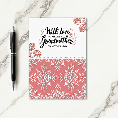 Loving Grandmother Message Card