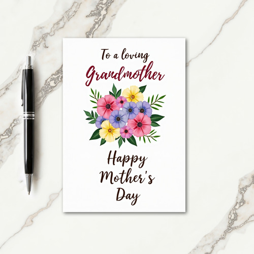 Loving Grandmothers Day Bloom Card