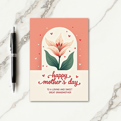 Loving Great Grandmother Card