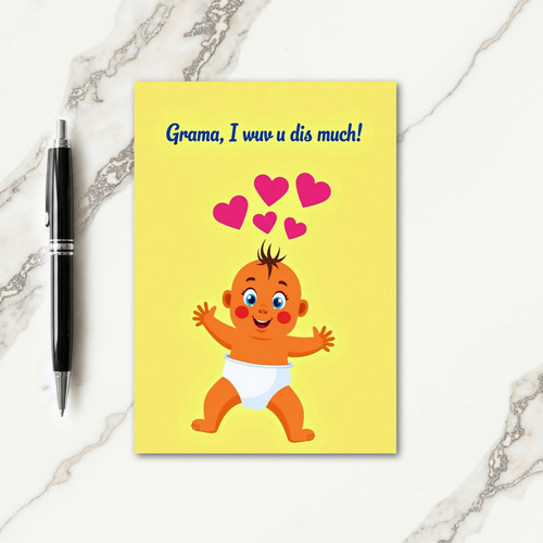 Loving Infant Mothers Day Card