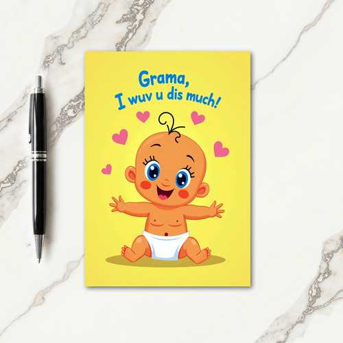 Loving Infant Mothers Day Image Card