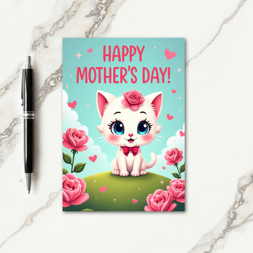 Loving Kitty Mothers Day Card
