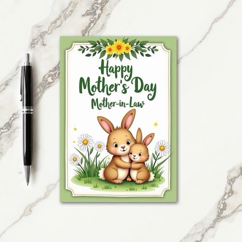 Loving Lagomorph Mothers Day Card