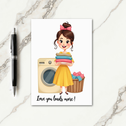 Loving Laundry Day Card