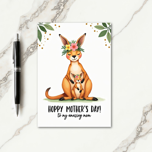 Loving Marsupials Mother Card