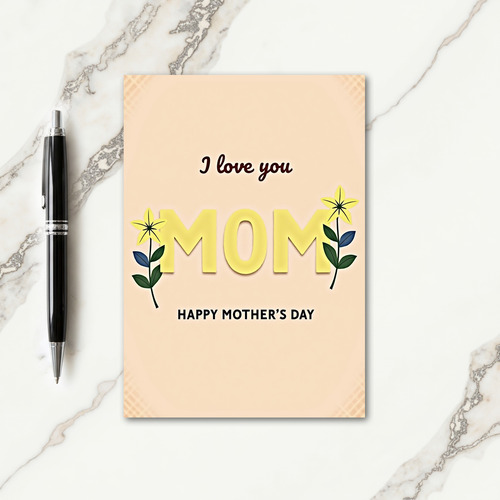 Loving Mom Illustration Card