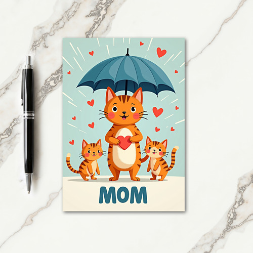 Loving Mother Cat Day Card