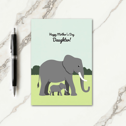 Loving Mother Daughter Art Card