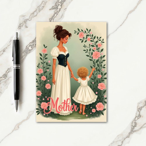 Loving Mother Embrace Scene Card