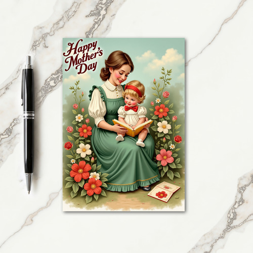 Loving Mother Floral Art Card
