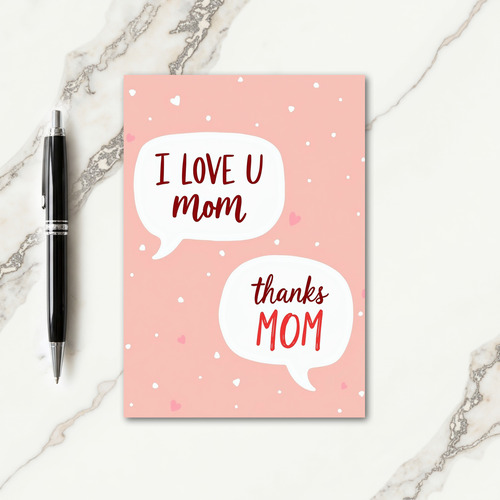 Loving Mother Illustration Card