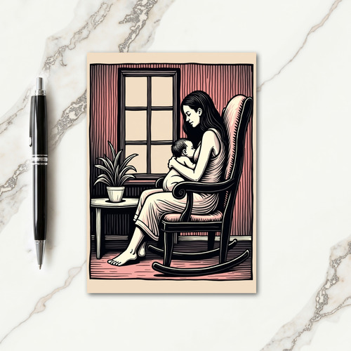 Loving Mother Infant Art Card