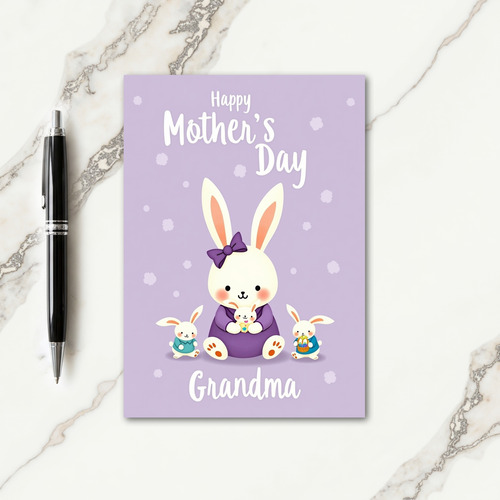 Loving Mother Rabbit Card
