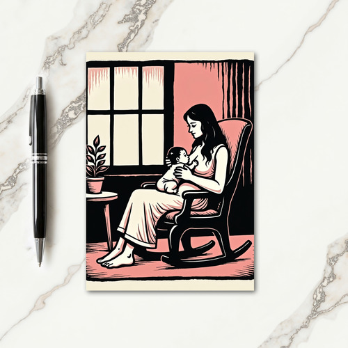 Loving Mother Scene Art Card